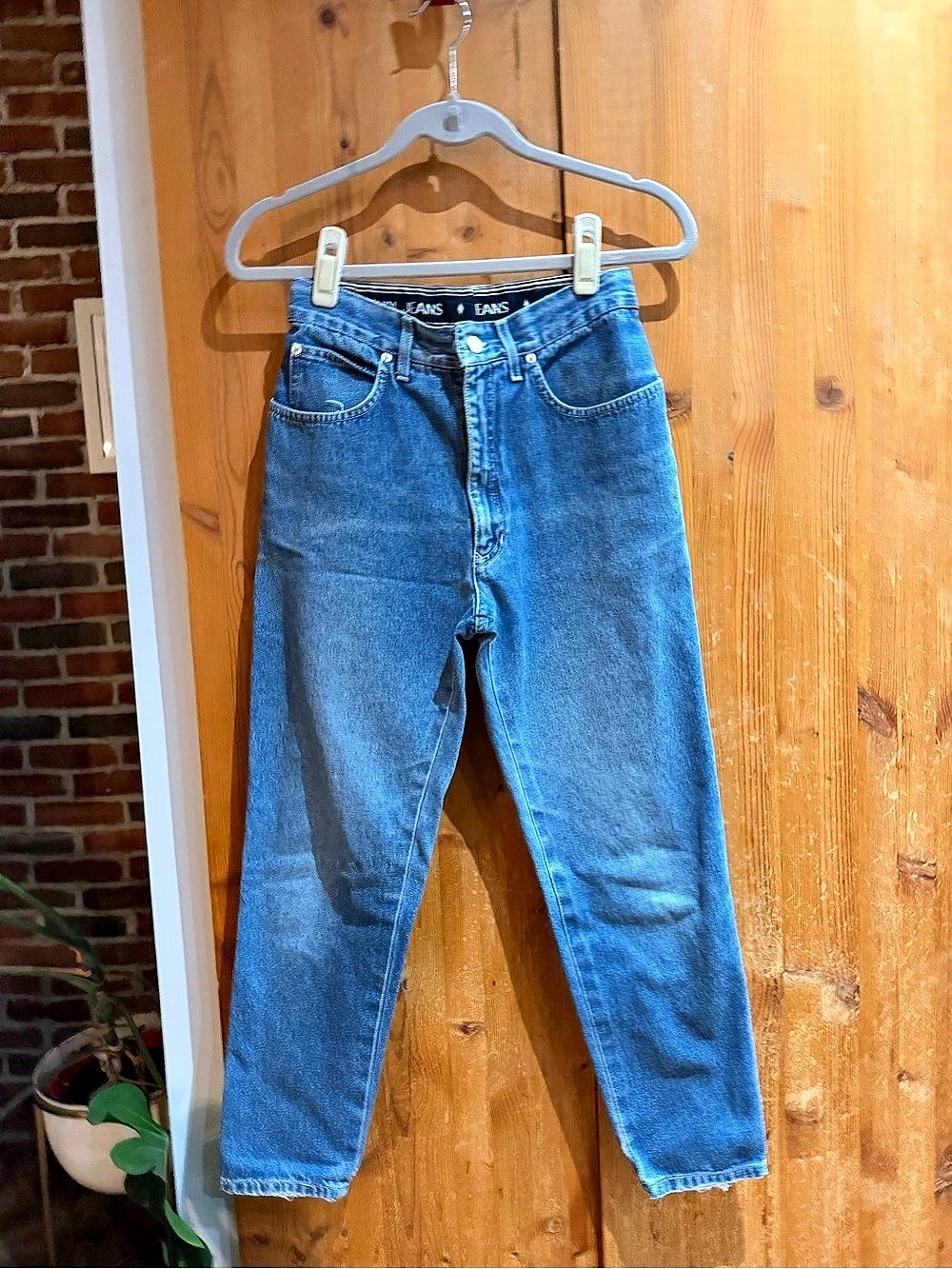 Fendi Jeans Straight Leg Blue Size 27